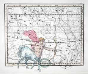Les Constellations (Planche XX) Sagittaire, de 